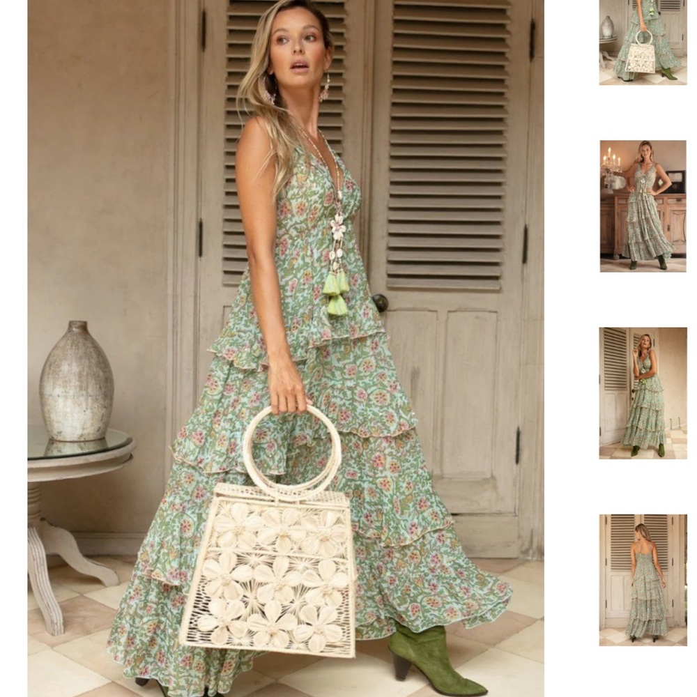 Miss June Paris woman’s floral print Maya maxi  dress